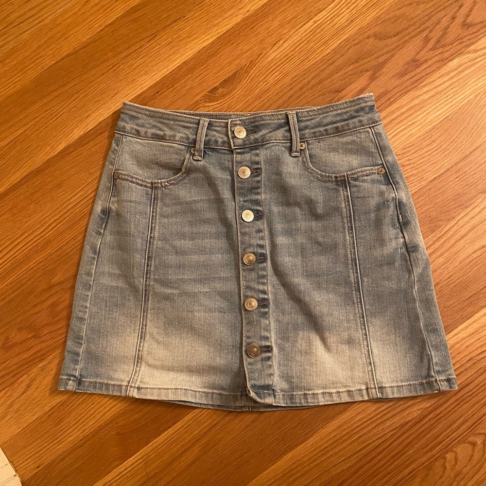 American Eagle Button-Down Jean Skirt